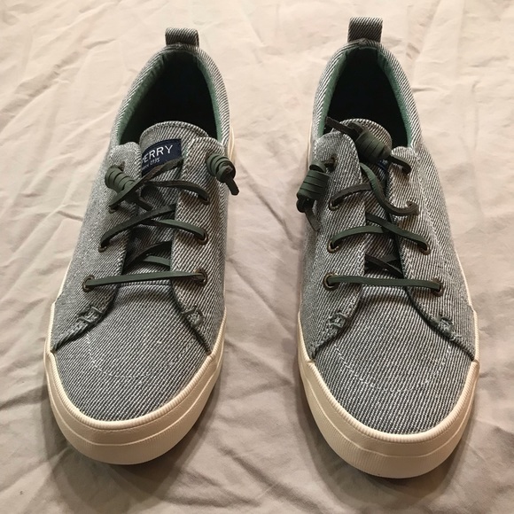 Sperry Crest Vibe Sneakers-Size 7.5-Green-BRAND NEW IN BOX - Picture 2 of 9